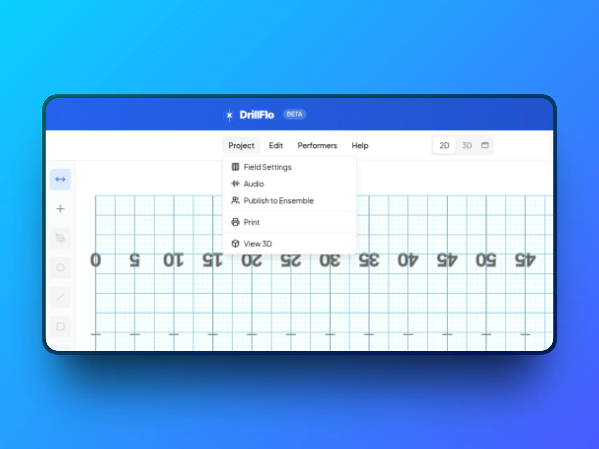The Project menu with Field Settings